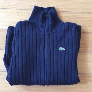 Navy Blue Lacoste Cardigan